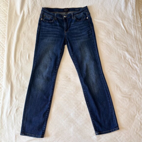 Judy Blue Jeans Dark Wash Straight Fit Stretch Y2K Preppy Classic Size 11/30 - Picture 2 of 12